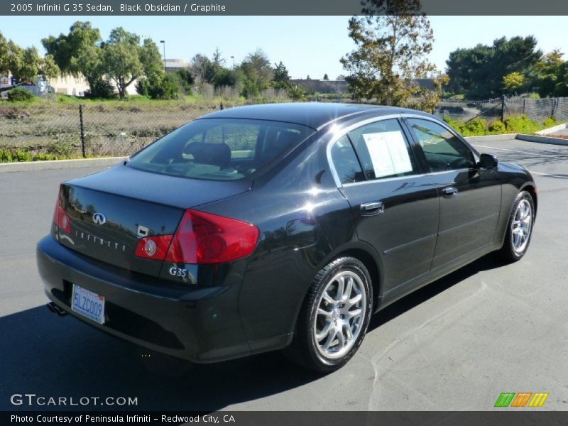 Black Obsidian / Graphite 2005 Infiniti G 35 Sedan
