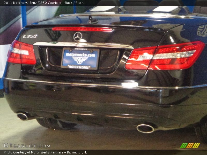 Black / Black 2011 Mercedes-Benz E 350 Cabriolet
