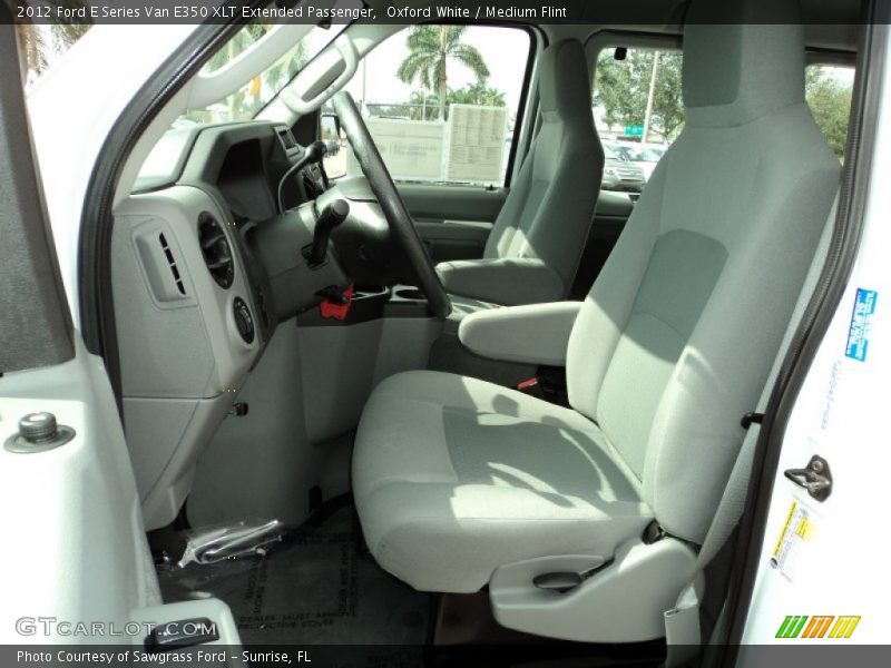 Oxford White / Medium Flint 2012 Ford E Series Van E350 XLT Extended Passenger