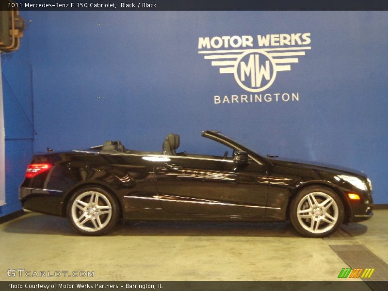 Black / Black 2011 Mercedes-Benz E 350 Cabriolet