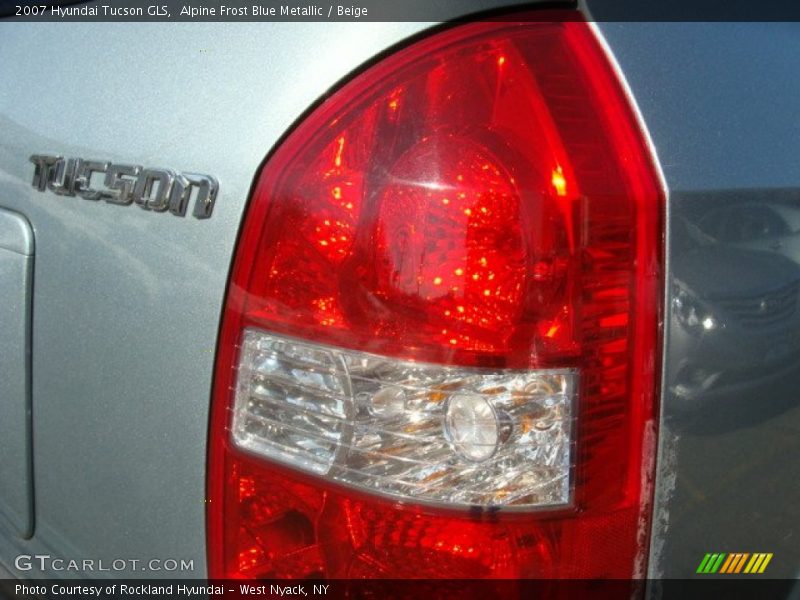 Alpine Frost Blue Metallic / Beige 2007 Hyundai Tucson GLS