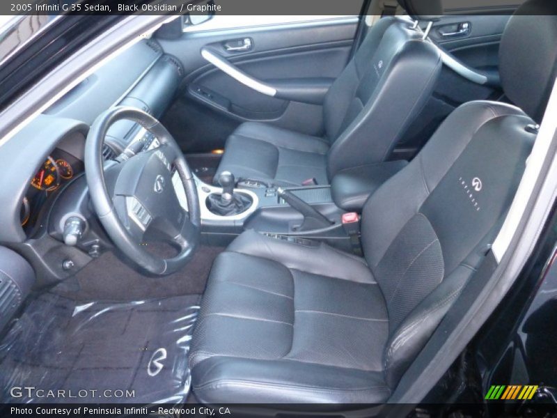 Front Seat of 2005 G 35 Sedan