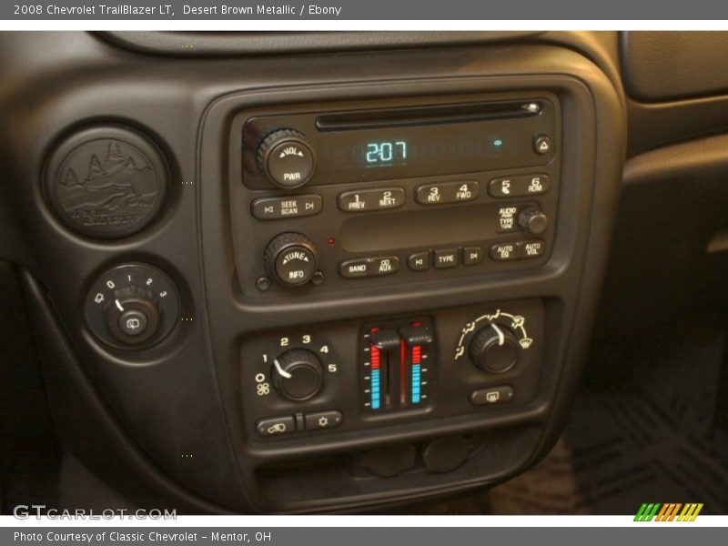 Controls of 2008 TrailBlazer LT