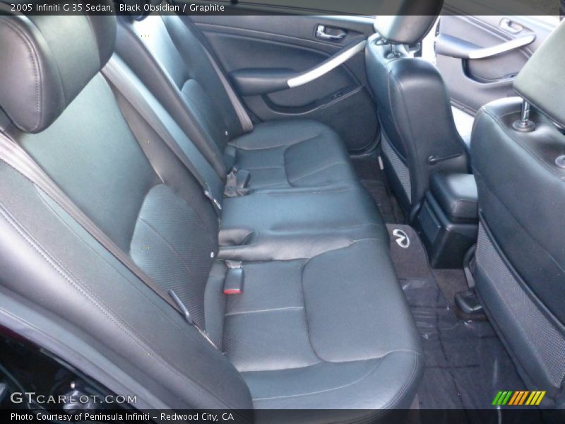 Rear Seat of 2005 G 35 Sedan