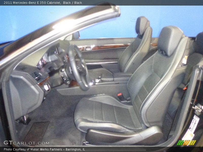 Black / Black 2011 Mercedes-Benz E 350 Cabriolet
