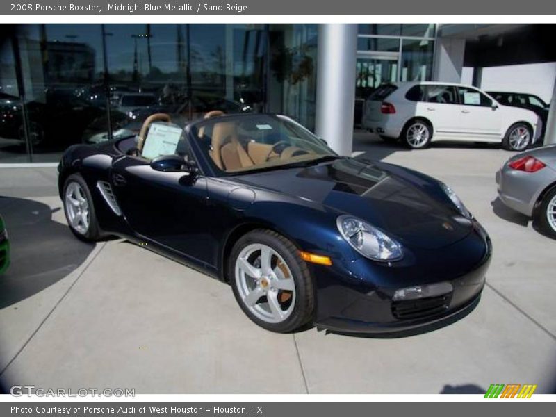 Midnight Blue Metallic / Sand Beige 2008 Porsche Boxster