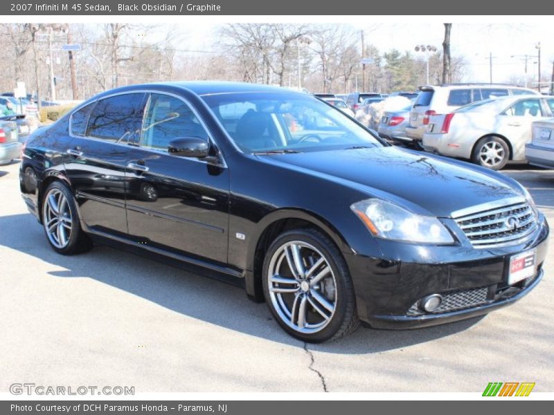 Black Obsidian / Graphite 2007 Infiniti M 45 Sedan