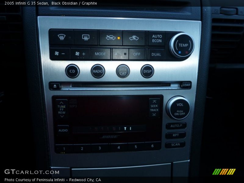 Black Obsidian / Graphite 2005 Infiniti G 35 Sedan