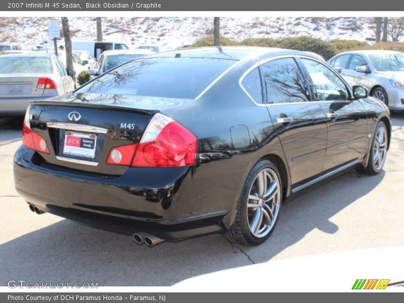 Black Obsidian / Graphite 2007 Infiniti M 45 Sedan