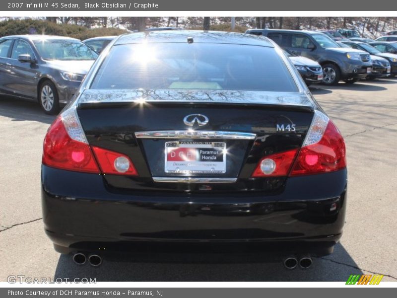 Black Obsidian / Graphite 2007 Infiniti M 45 Sedan