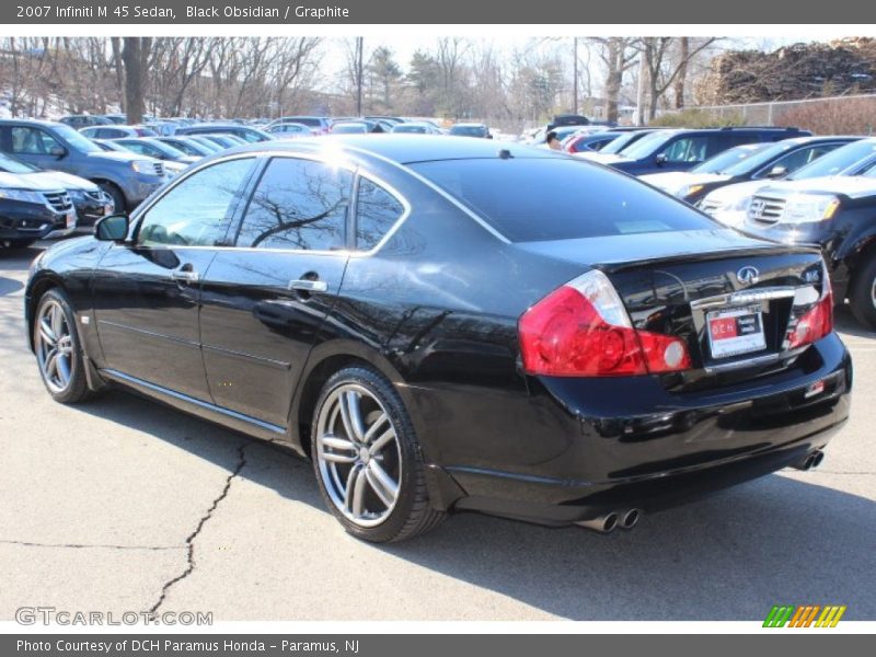 Black Obsidian / Graphite 2007 Infiniti M 45 Sedan