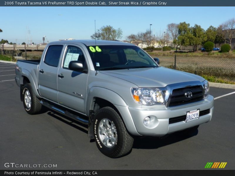 Silver Streak Mica / Graphite Gray 2006 Toyota Tacoma V6 PreRunner TRD Sport Double Cab