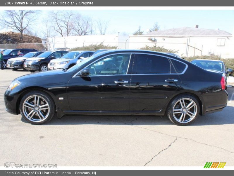 Black Obsidian / Graphite 2007 Infiniti M 45 Sedan
