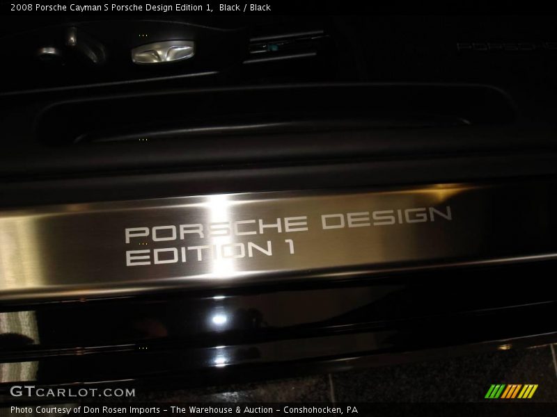 Black / Black 2008 Porsche Cayman S Porsche Design Edition 1