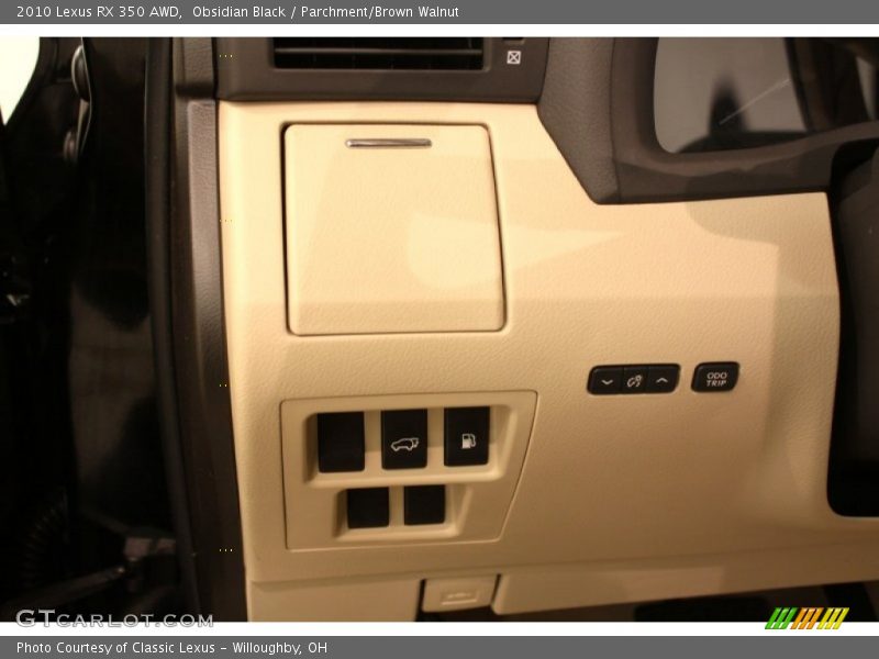 Obsidian Black / Parchment/Brown Walnut 2010 Lexus RX 350 AWD
