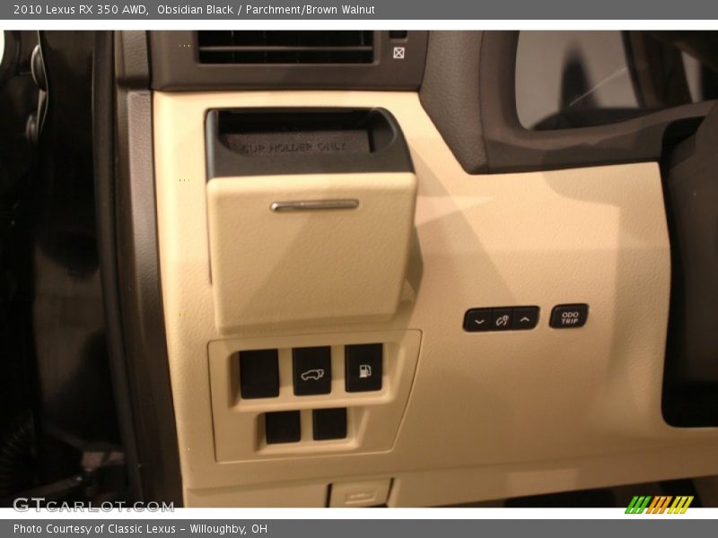 Obsidian Black / Parchment/Brown Walnut 2010 Lexus RX 350 AWD