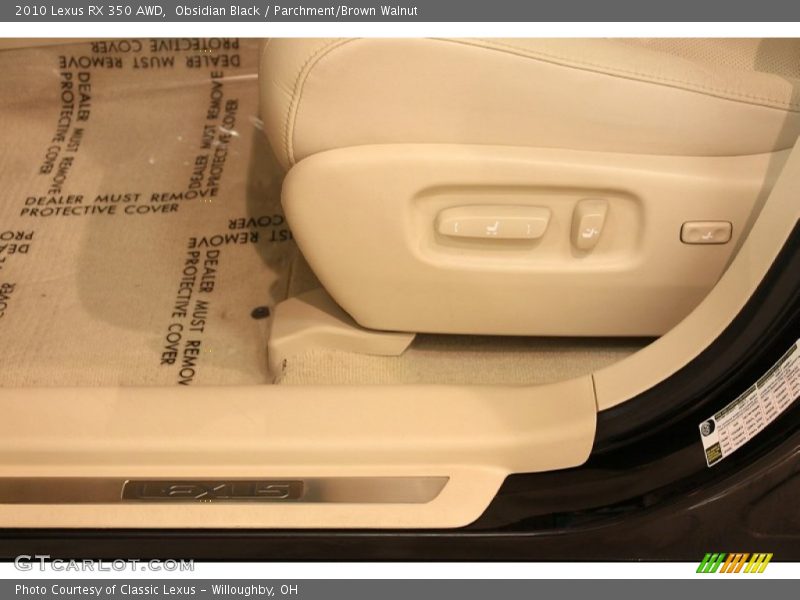 Obsidian Black / Parchment/Brown Walnut 2010 Lexus RX 350 AWD