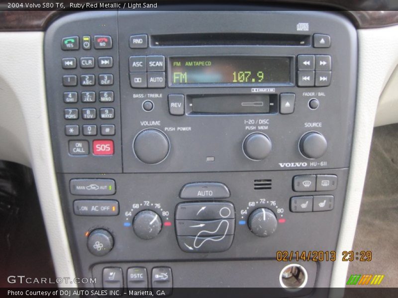 Ruby Red Metallic / Light Sand 2004 Volvo S80 T6