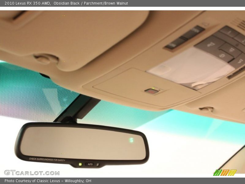 Obsidian Black / Parchment/Brown Walnut 2010 Lexus RX 350 AWD