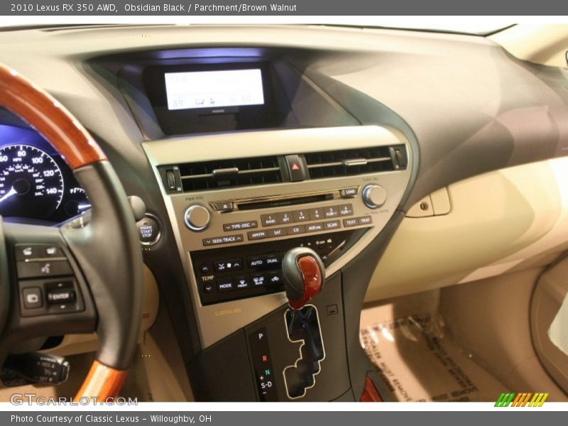 Controls of 2010 RX 350 AWD