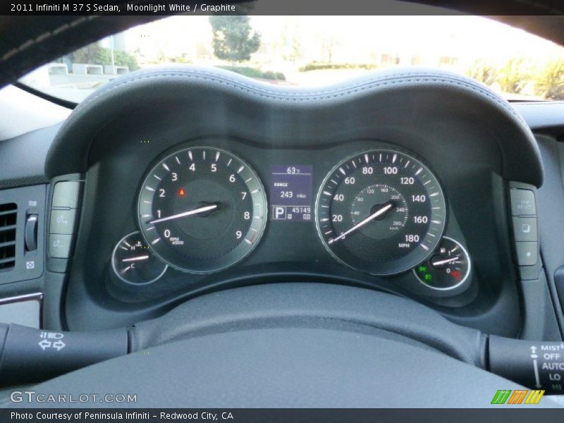 Moonlight White / Graphite 2011 Infiniti M 37 S Sedan