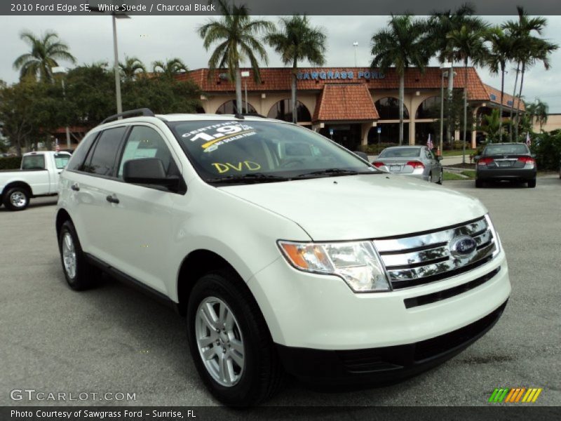 White Suede / Charcoal Black 2010 Ford Edge SE