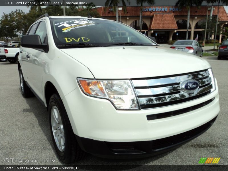 White Suede / Charcoal Black 2010 Ford Edge SE