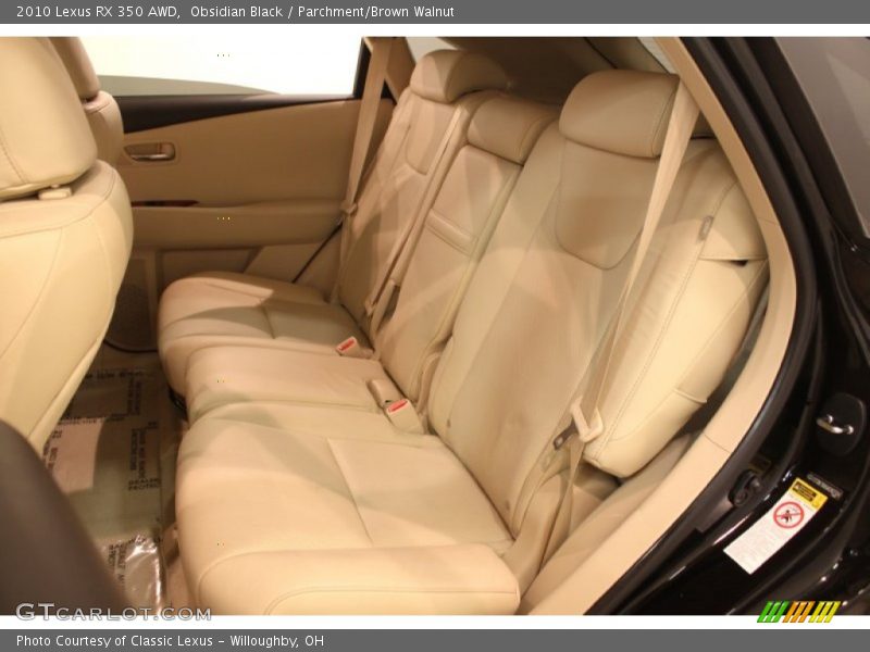 Rear Seat of 2010 RX 350 AWD