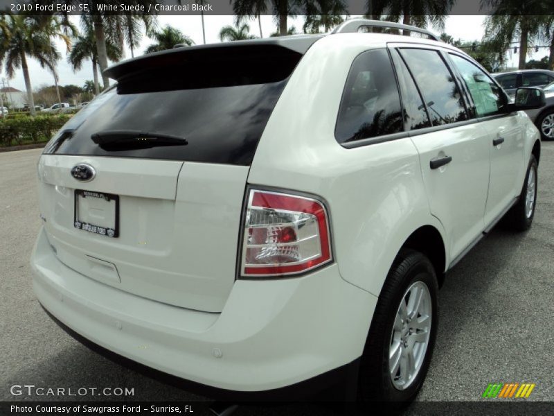 White Suede / Charcoal Black 2010 Ford Edge SE