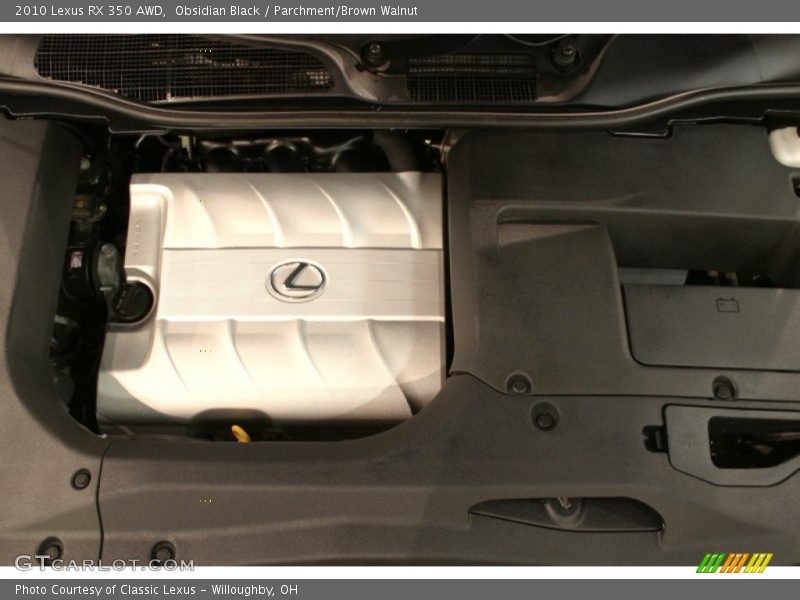 Obsidian Black / Parchment/Brown Walnut 2010 Lexus RX 350 AWD