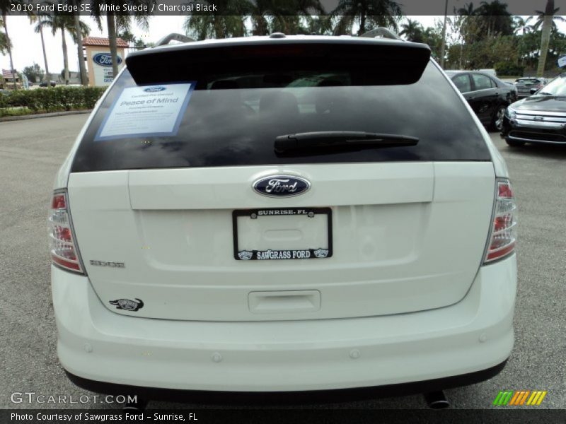 White Suede / Charcoal Black 2010 Ford Edge SE
