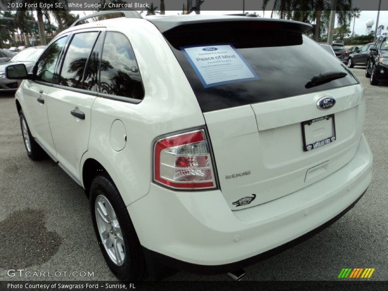White Suede / Charcoal Black 2010 Ford Edge SE