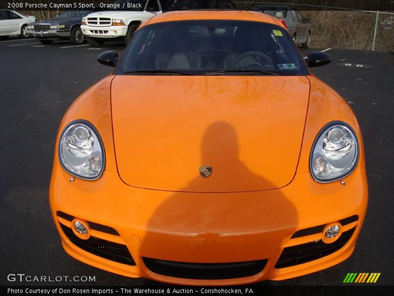 Orange / Black 2008 Porsche Cayman S Sport