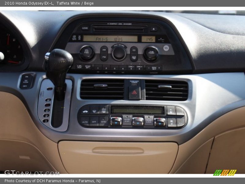 Taffeta White / Beige 2010 Honda Odyssey EX-L