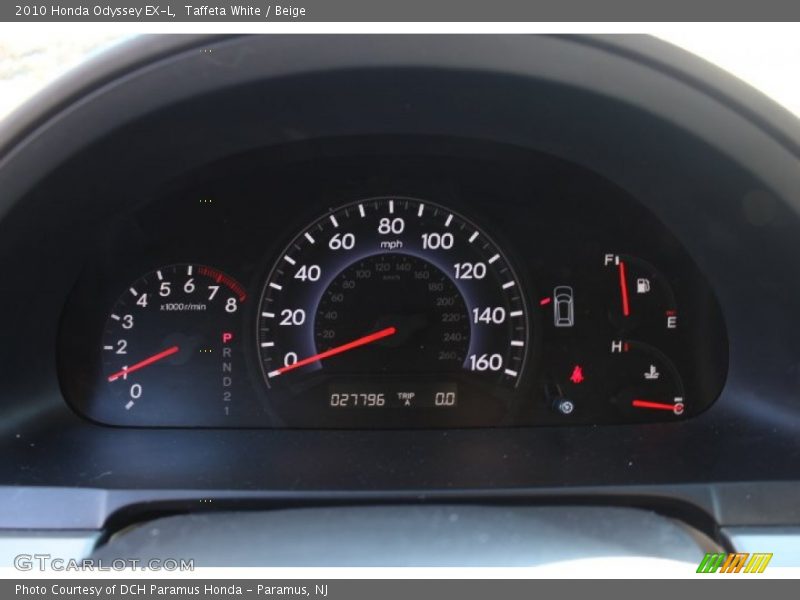 Taffeta White / Beige 2010 Honda Odyssey EX-L
