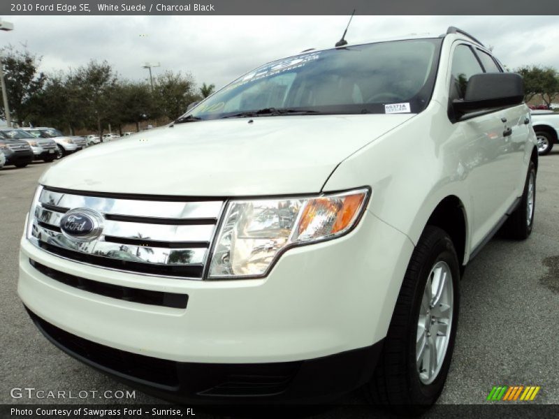 White Suede / Charcoal Black 2010 Ford Edge SE