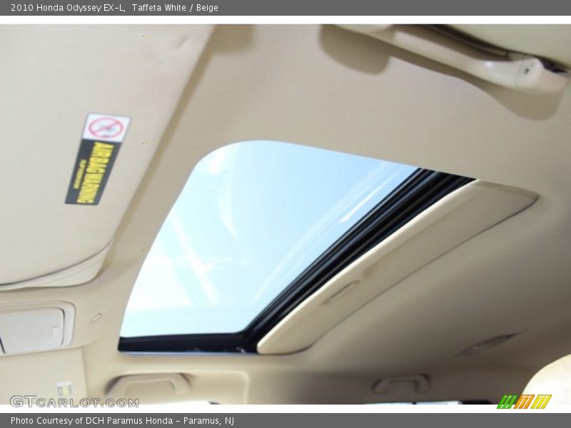 Taffeta White / Beige 2010 Honda Odyssey EX-L