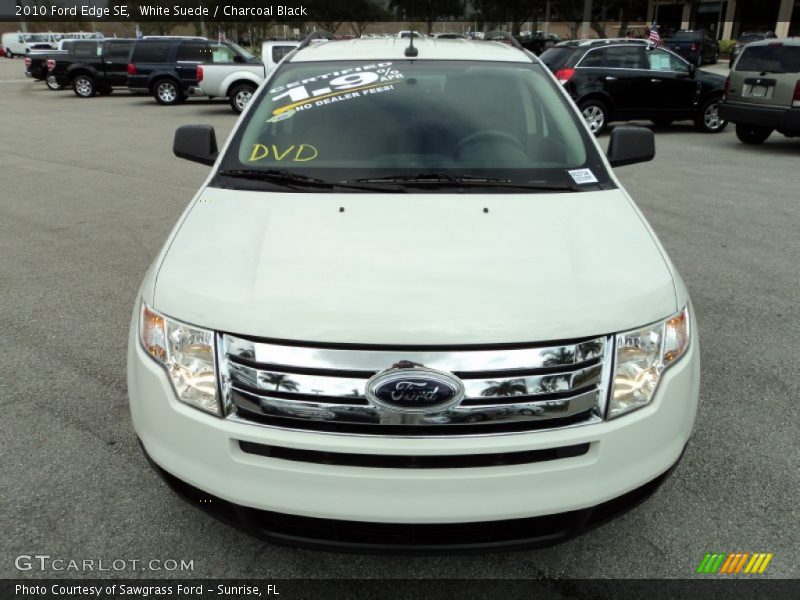 White Suede / Charcoal Black 2010 Ford Edge SE