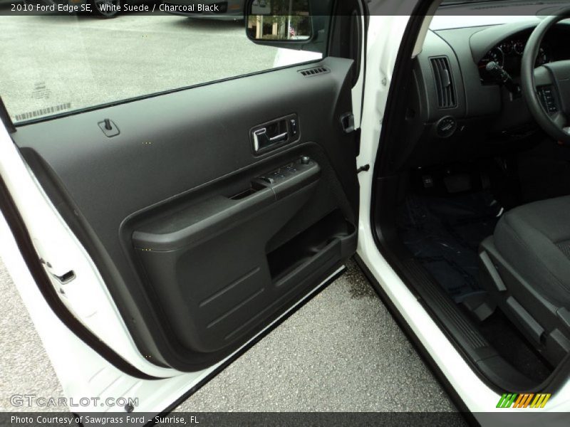White Suede / Charcoal Black 2010 Ford Edge SE