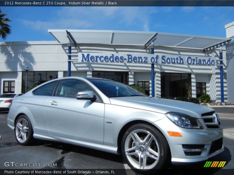 Iridium Silver Metallic / Black 2012 Mercedes-Benz C 250 Coupe