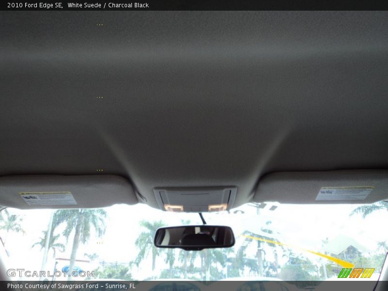 White Suede / Charcoal Black 2010 Ford Edge SE