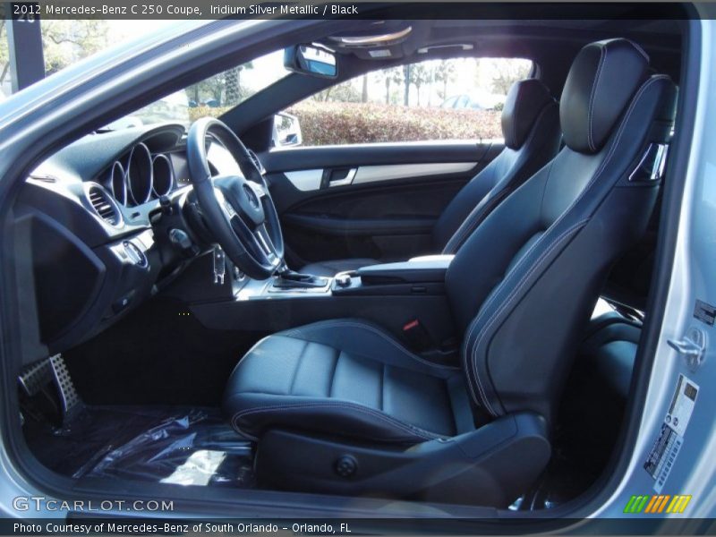 Front Seat of 2012 C 250 Coupe