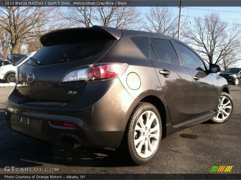 Metropolitan Gray Mica / Black 2010 Mazda MAZDA3 s Sport 5 Door