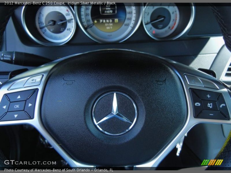 Iridium Silver Metallic / Black 2012 Mercedes-Benz C 250 Coupe