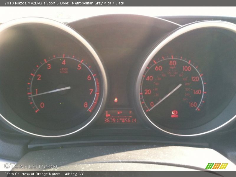 Metropolitan Gray Mica / Black 2010 Mazda MAZDA3 s Sport 5 Door