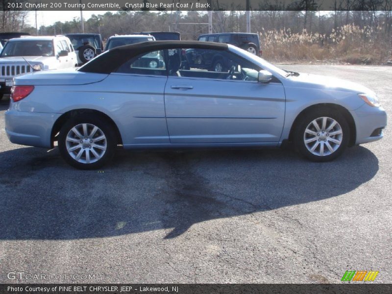 Crystal Blue Pearl Coat / Black 2012 Chrysler 200 Touring Convertible
