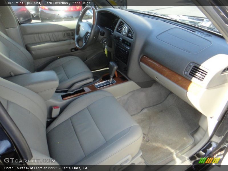 Black Obsidian / Stone Beige 2002 Infiniti QX4 4x4