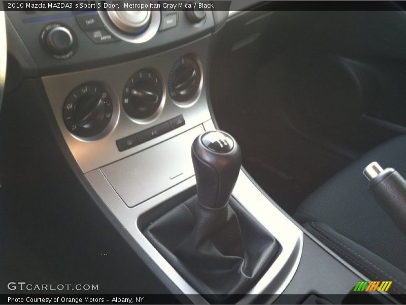 Metropolitan Gray Mica / Black 2010 Mazda MAZDA3 s Sport 5 Door