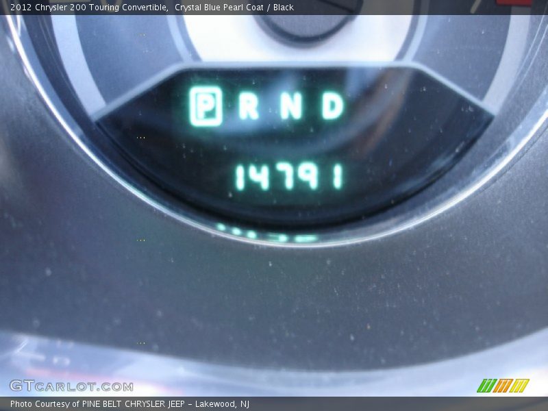 Crystal Blue Pearl Coat / Black 2012 Chrysler 200 Touring Convertible