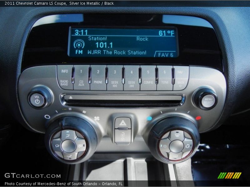 Controls of 2011 Camaro LS Coupe